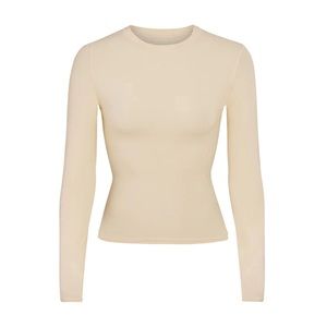 Skims Fits Everybody Long Sleeve Tshirt Sand